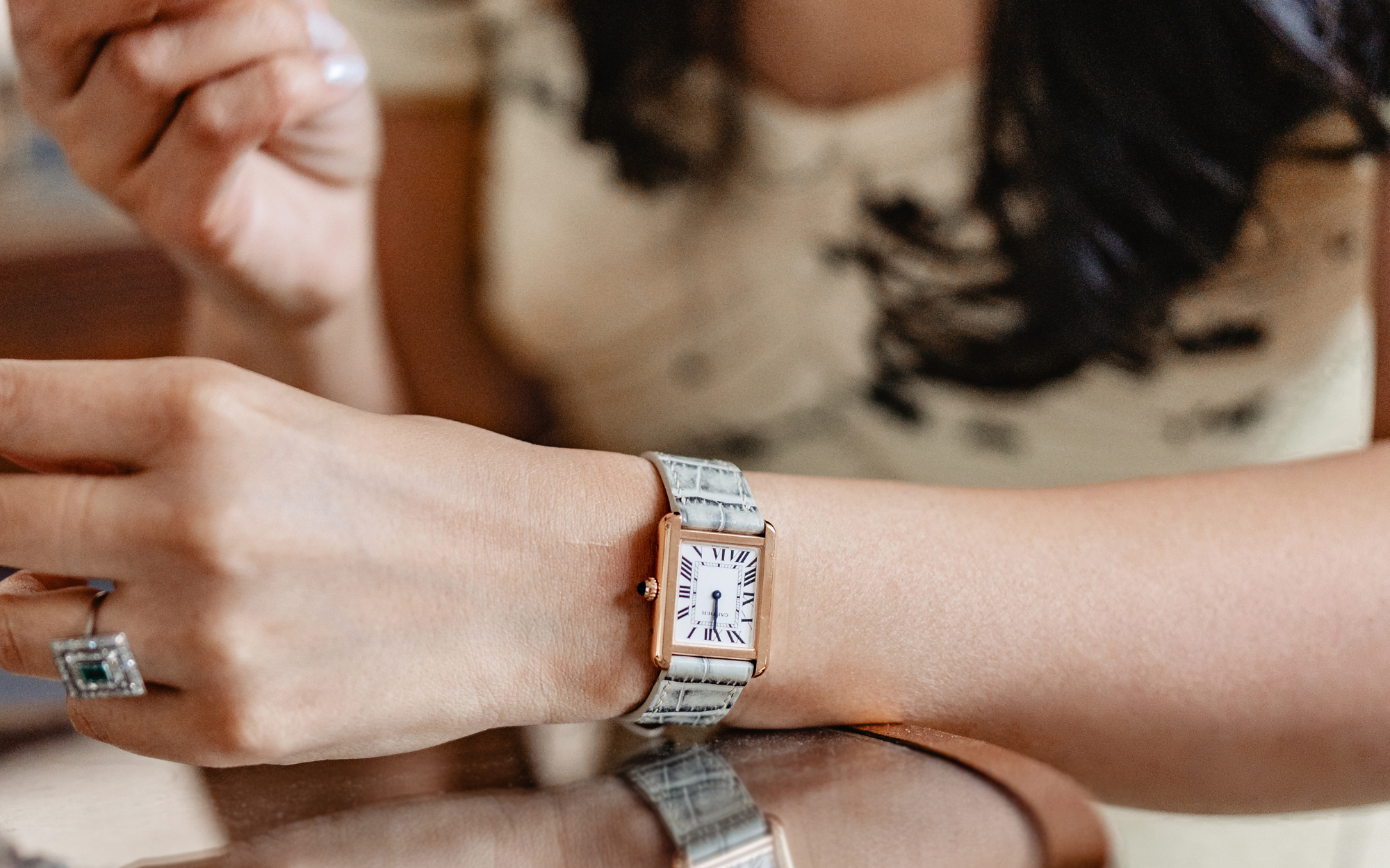 Strap Guide Cartier Tank Solo Small Rose Gold Delugs