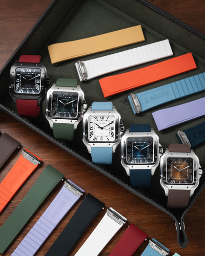 It's Back: CTS Rubber Straps for Santos de Cartier (D-Lock adapter