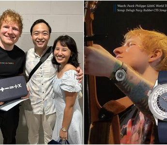 The Straits Times: Ed Sheeran wears strap from S’pore brand Delugs for his ‘priceless’ Patek Philippe watch