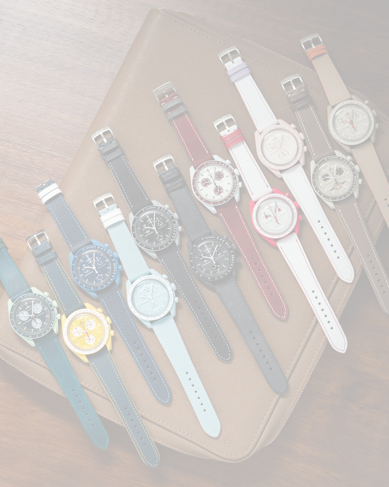MoonSwatch Leather Straps Delugs
