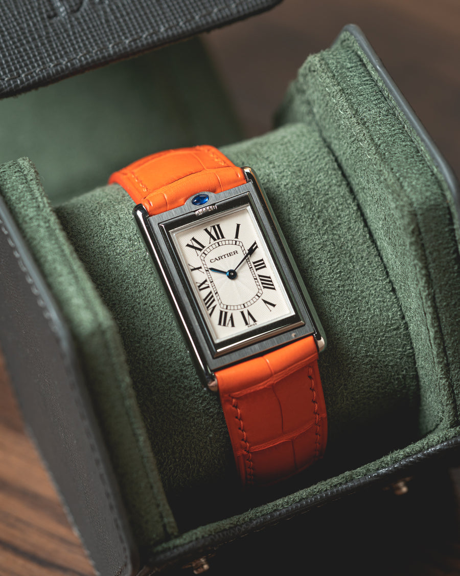 Matte Orange Alligator Signature Strap