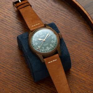 Overstock: Cognac Pueblo Row-Stitch Strap