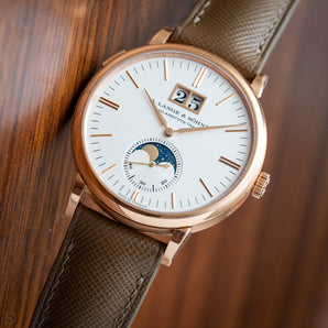 Taupe Saffiano Signature Strap