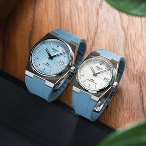 Baby Blue CTS Rubber Strap for Tissot PRX