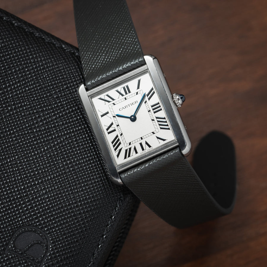 Grey Saffiano Stitchless Strap