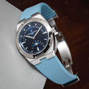 Baby Blue CTS Rubber Strap for Vacheron Constantin Overseas