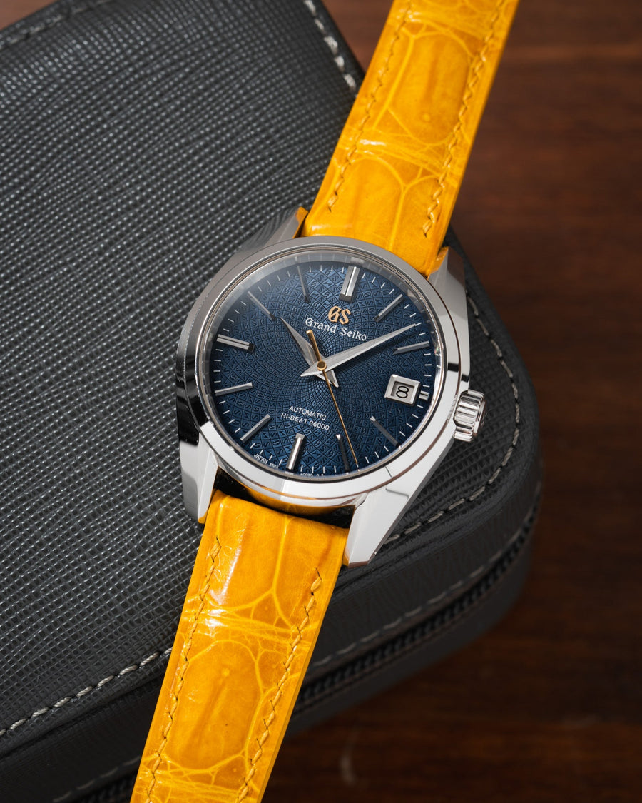 Glossy Saffron Crocodile Signature Strap