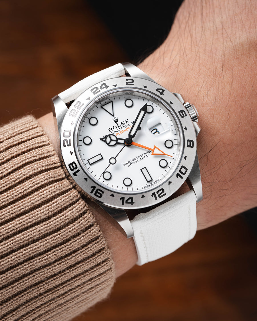 White Sailcloth Signature Strap