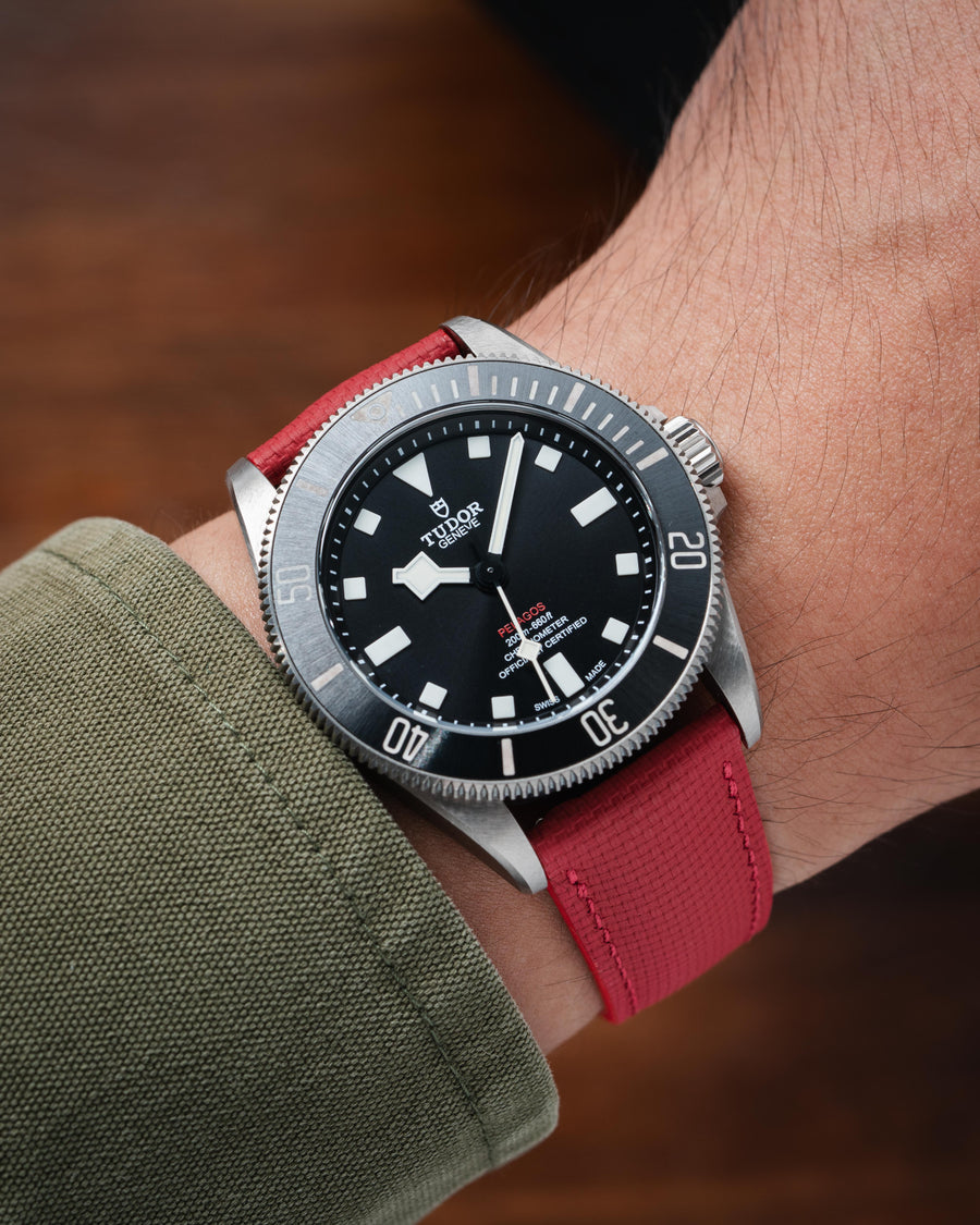Red Sailcloth Signature Strap