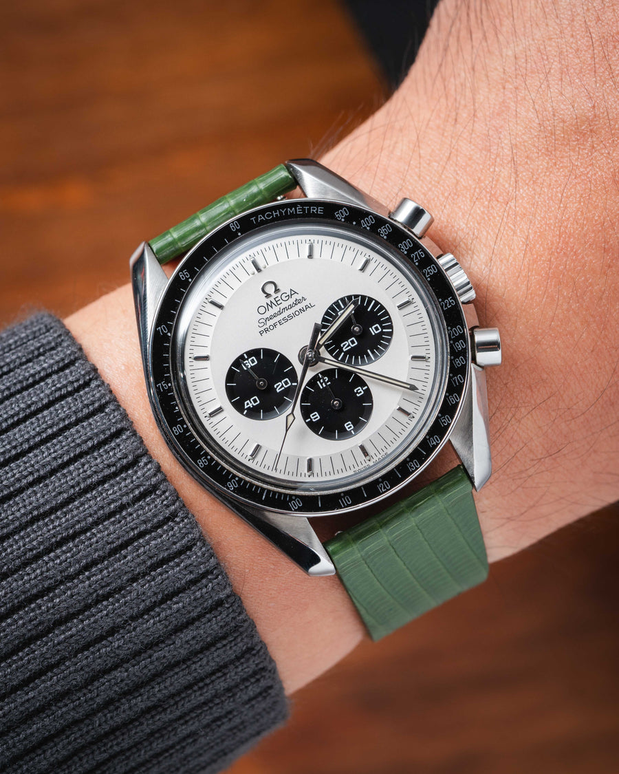 Matte Green Ischia Lizard Strap