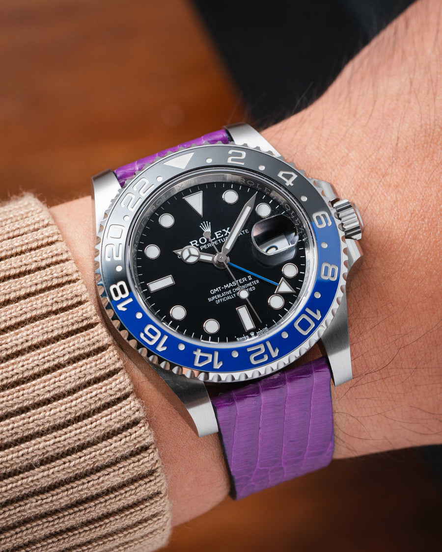 Matte Purple Lizard Strap