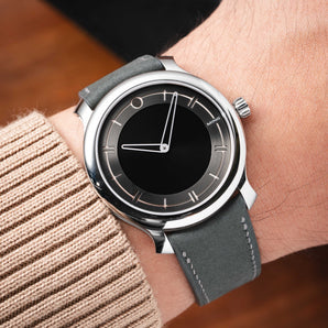 Light Grey Nubuck Slim (Curved) Strap