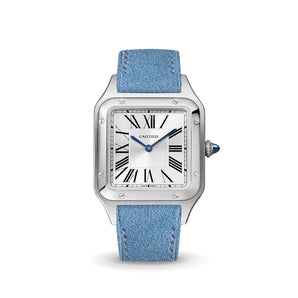 Baby Blue Alcantara Cartier Santos-Dumont Strap