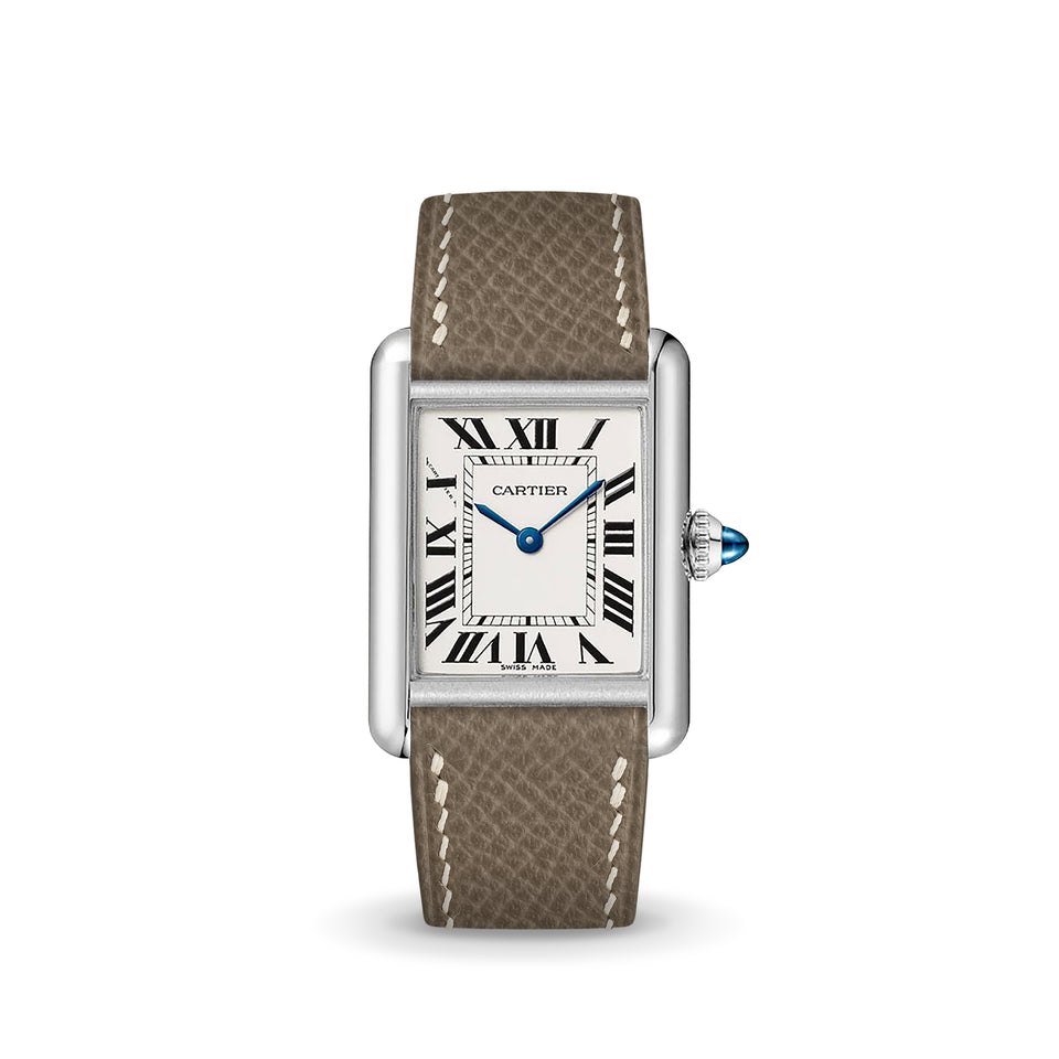 Taupe Epsom Strap for Cartier Tank