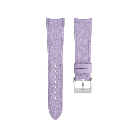 Overstock: Lavender Chevre Slim (Curved) Strap