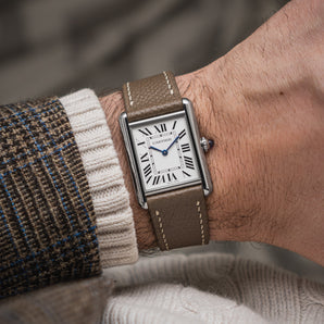 Taupe Epsom Slim Strap