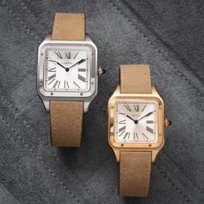 Sand Alcantara Cartier Santos-Dumont Strap