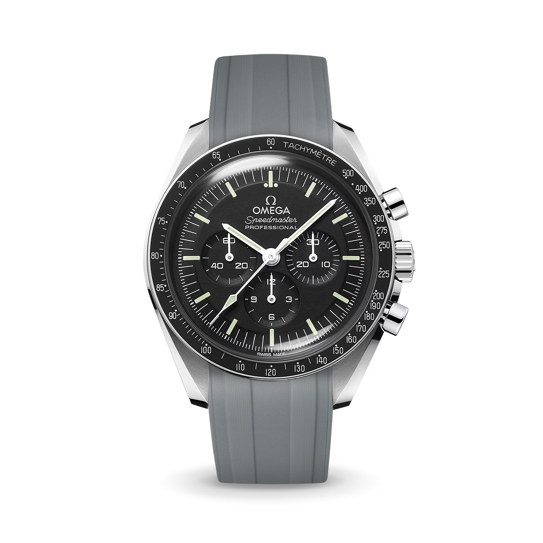 Grey CTS Rubber Strap for Omega Speedmaster – Delugs