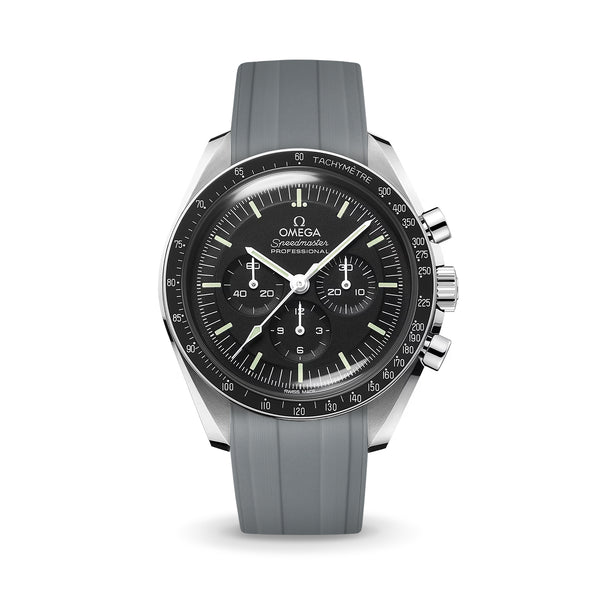 Grey CTS Rubber Strap for Omega Speedmaster & Swatch MoonSwatch