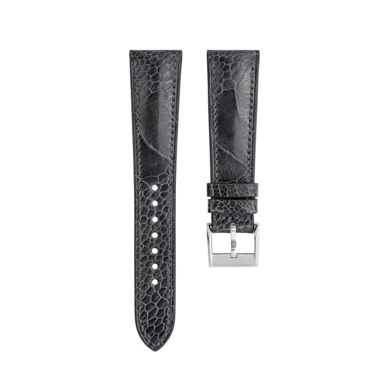 Dark Grey Ostrich Leg Signature Strap