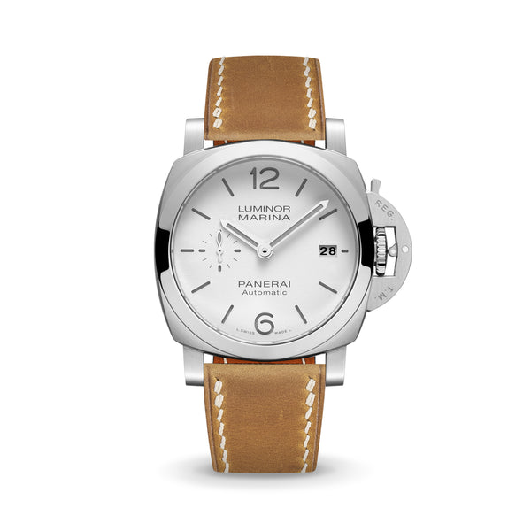 Delugs Tan Crazy Horse Chunky Strap Handcrafted Leather Watch Strap for Panerai