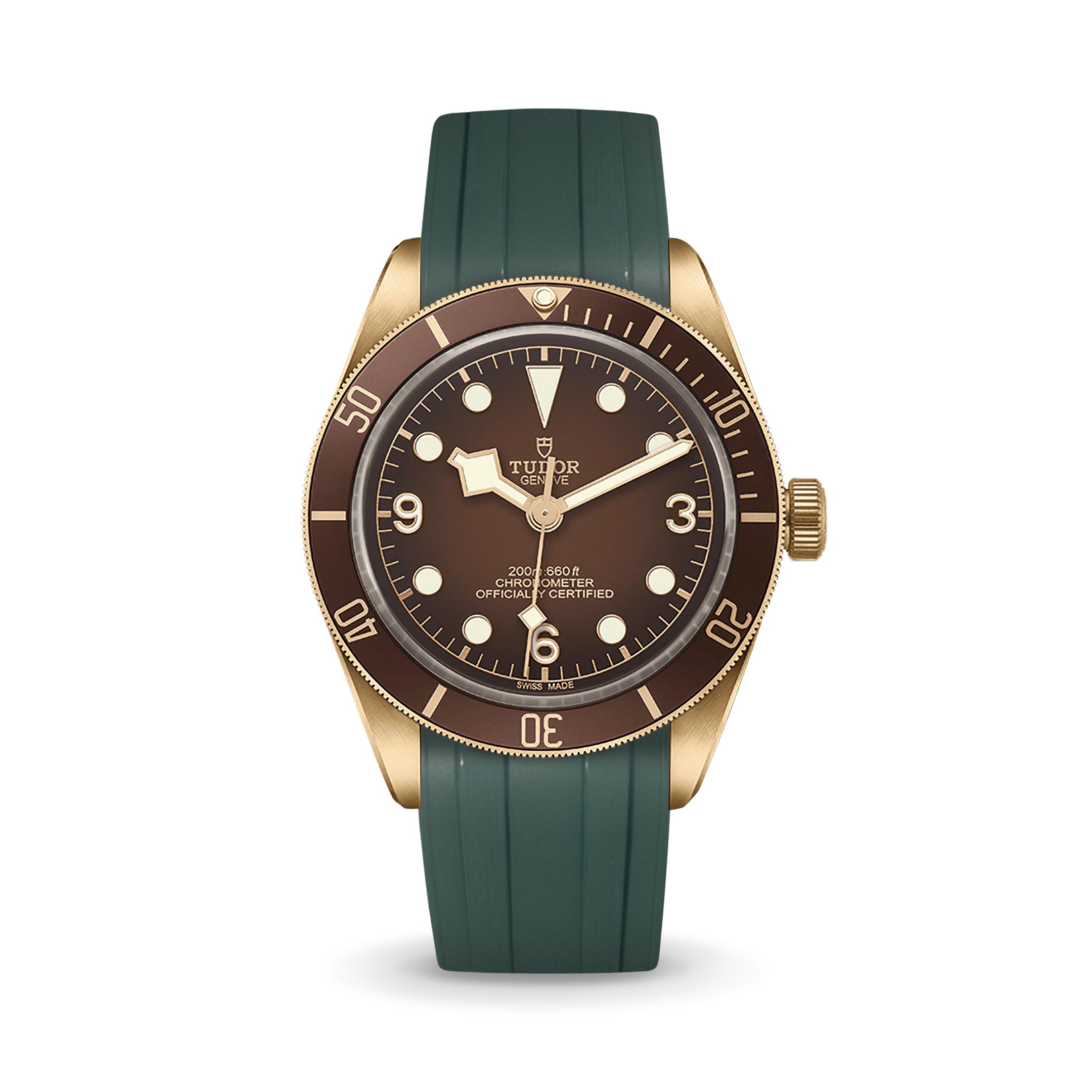Emerald Green CTS Rubber Strap for Tudor BB58 – Delugs