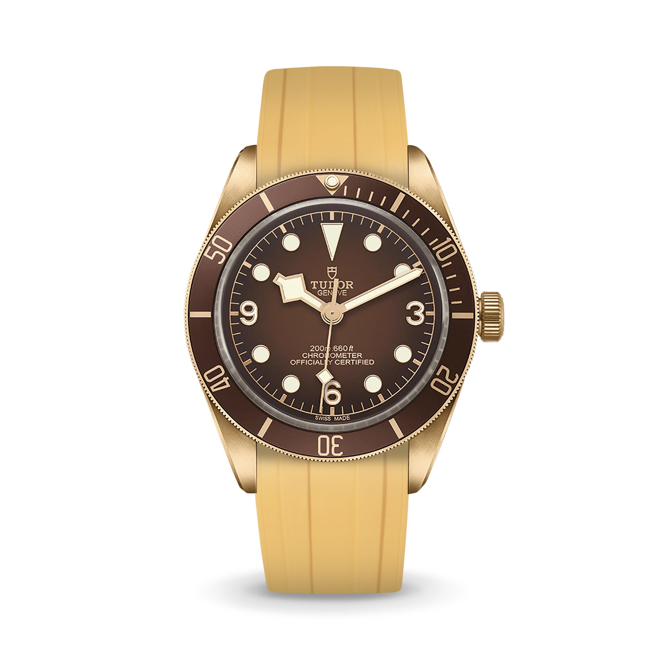 Gold CTS Rubber Strap for Tudor BB58 – Delugs - Main Image