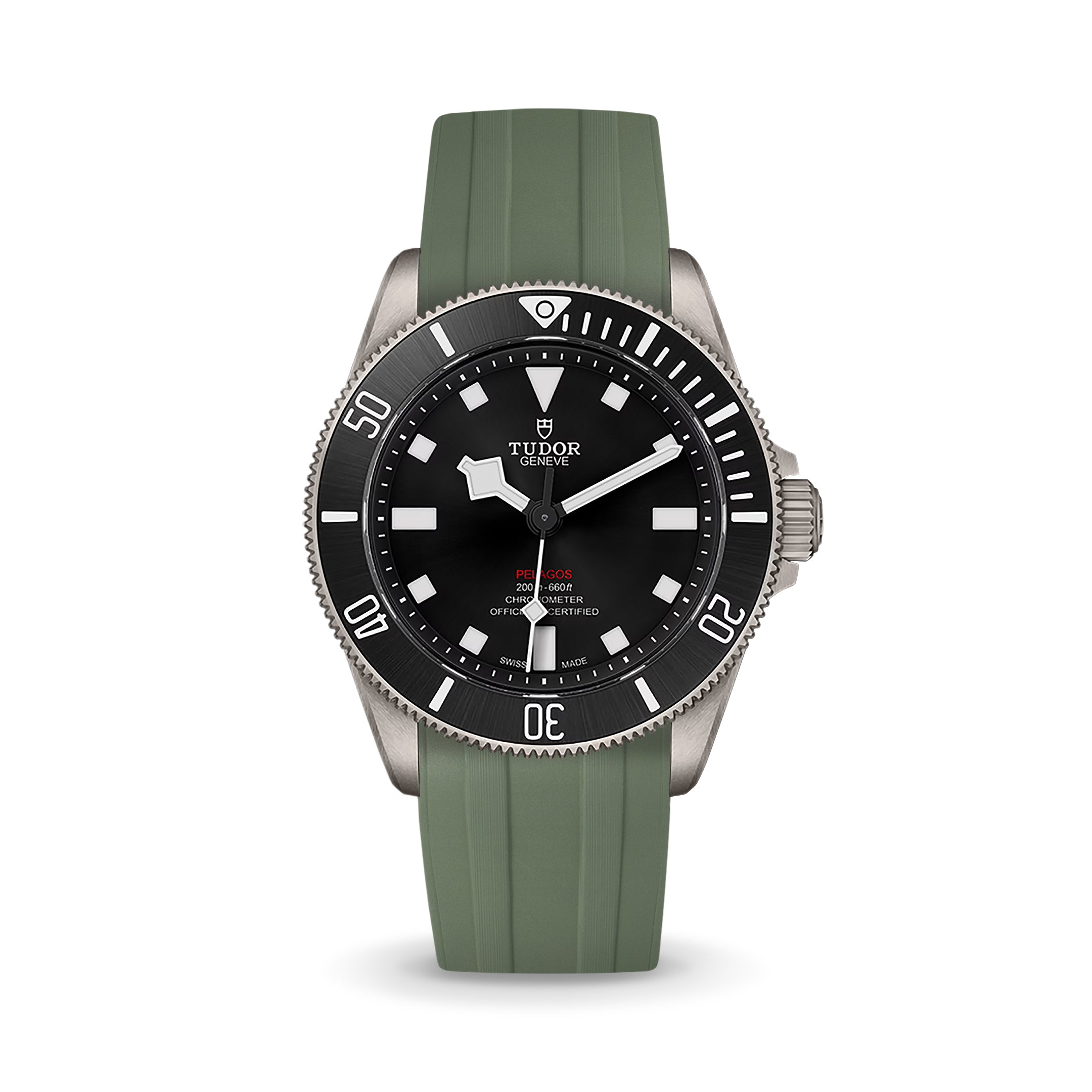 Olive Green CTS Rubber Strap for Tudor Pelagos 39 – Delugs