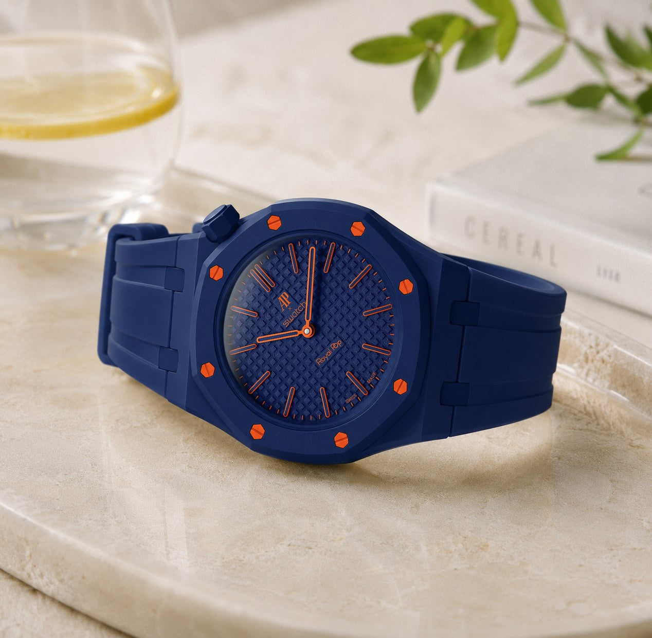 Case-Strap for the Swatch x AP Royal Pop Orenji Hachi — Delugs