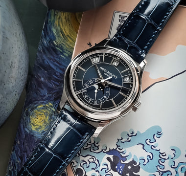 Strap guide for Strap Guide: Patek Philippe 5205G-013 — watch strap recommendations by Delugs