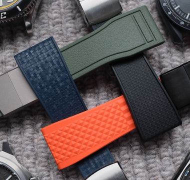 Fratello: Delugs Expands Its Line Of CTS Rubber Straps With Four New Patterns — Pilot, Mosaic, Waffle, And Tropic