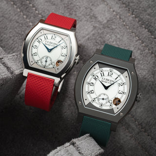 An Elegant Statement — Debuting the Sailcloth CTS Rubber Strap for the F.P. Journe Élégante — Delugs watch strap blog