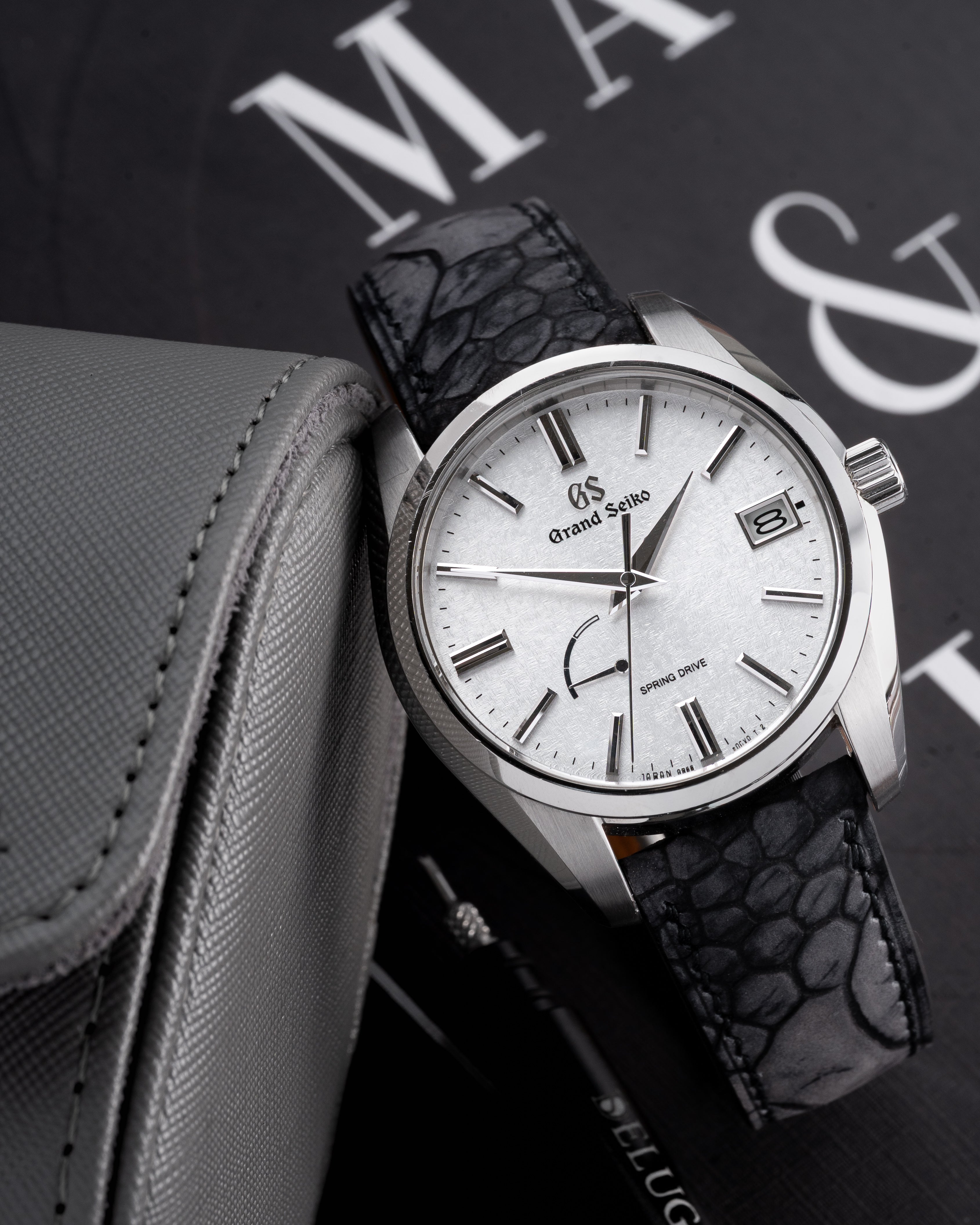 Grand Seiko レザーベルト グレー 21mm SEIKO セイコー 時計ベルト 21mm 牛革バンド こげ茶 SKA533P1 SKA753P1