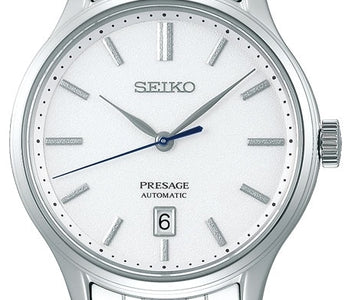 Seiko Presage Zen Garden SRPD39 white textured dial