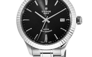 Tudor Style 38mm black dial