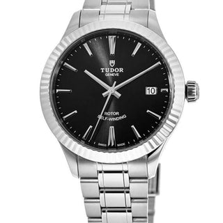 Tudor Style 38mm black dial