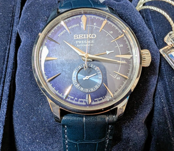 Seiko Presage Star Bar SSA361 cocktail time dress watch