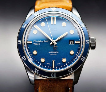 Christopher Ward C65 Trident blue dial 41mm automatic dive watch