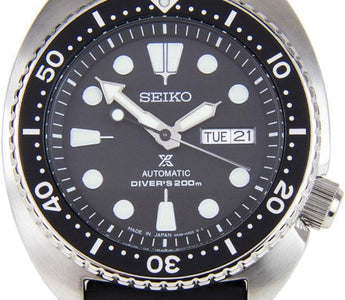 Seiko Turtle SRP777 diver watch with black dial