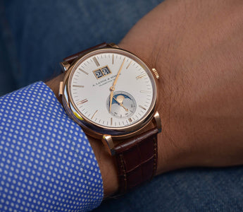 A. Lange & Sohne Saxonia Moon Phase watch