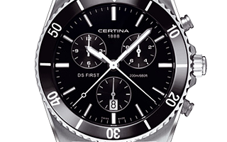 Certina DS First Ceramic Chronograph Leather watch