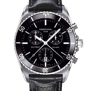 Certina DS First Ceramic Chronograph Leather watch