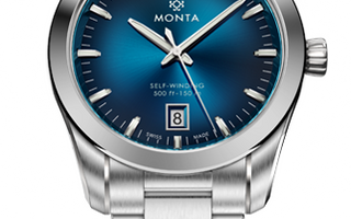 Monta Noble blue dial dress watch