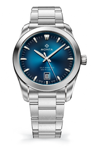 Monta Noble blue dial dress watch