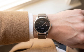 Tissot Le Locle on Taupe Epsom Strap for Cartier Tank