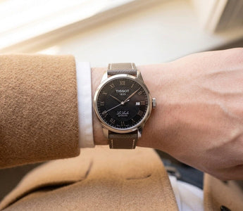 Tissot Le Locle on Taupe Epsom Strap for Cartier Tank