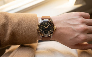 Longines Spirit Zulu Time on Caramel Saffiano Stitchless Strap