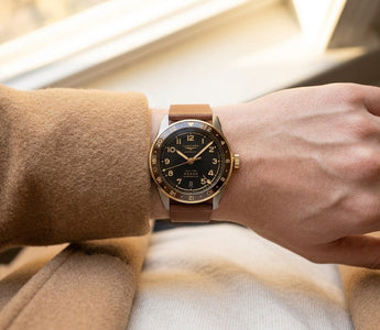 Longines Spirit Zulu Time on Caramel Saffiano Stitchless Strap