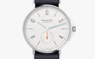 Nomos Ahoi ref. 550 with white silver-plated dial