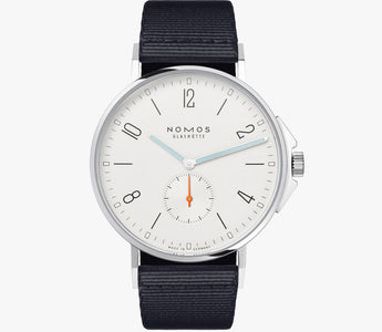 Nomos Ahoi ref. 550 with white silver-plated dial